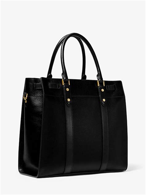 michael kors east west hamilton pebble leather tote|Nouveau Hamilton Pebbled Leather Tote Bag .